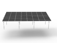 Support de fixation au sol solaire en acier galvanisé en forme de U GTERGY GT-GM-C, résistant à la corrosion, charge de vent 60 m/s, 30 psf, 25 ans