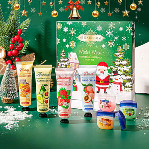 Juego de regalo de Navidad HIGHNESS Kit de cuidado de manos y labios orgánico de lujo de 8 piezas Hidratante a base de hierbas Reafirmante y nutritivo Anti-sequedad - Product Image 1