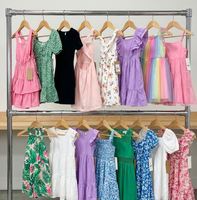 Ventes en gros de robes pour filles QY en liquidation |   Vêtements pour enfants en surplus d'usine |   Lot de vêtements assortis d'origine chinoise