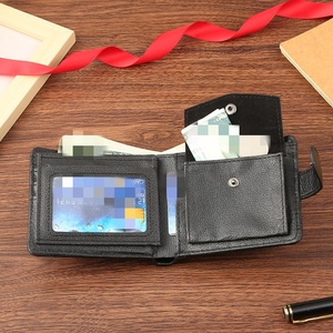 Cartera de hombre con cremallera de PU, tarjetero delgado, billetera corta para hombre con múltiples ranuras para tarjetas y monedero. - Product Image 3