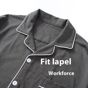 Ensemble de <span class=keywords><strong>pyjama</strong></span> pour <span class=keywords><strong>homme</strong></span> 100% coton à manches longues et <span class=keywords><strong>pantalon</strong></span> style ample <span class=keywords><strong>grande</strong></span> <span class=keywords><strong>taille</strong></span> - Product Image 3