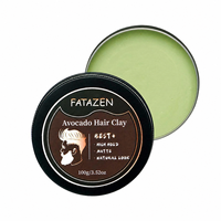 Cire d'abeille d'avocat longue durée finition mate et brillante tenue d'origine coiffure forte marque privée cire pour cheveux pommade argile pour cheveux pour hommes