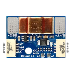 Monitor de Energía I2C ULTRA-PRECISO MATEK Mateksys I2C-INA-BM 0~85V 204.8A para Piezas de Drones DIY al por Mayor - Product Image 4