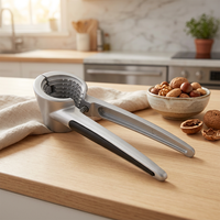 Accessoires de cuisine, casse-noix manuel multifonctionnel en alliage d'aluminium durable, facile à nettoyer, portable