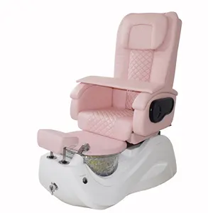 Meubles de salon de manucure de luxe couleur rose chaises de pédicure spa pas cher pour spa pour les pieds pour les filles