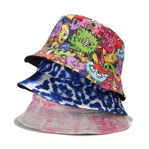 Top Sales Vintage Style Cotton Fabric Bucket <b>Hat</b> Designer Custom Logo Printed Outdoor Fishing Cycling <b>Summer</b> Style - Product Image 2