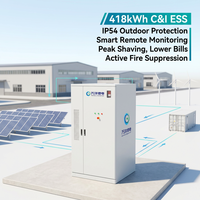 Système de stockage d'énergie solaire tout-en-un pour extérieur 210 kW/418 kWh, micro-réseau BESS avec pack de batteries au lithium 314 Ah