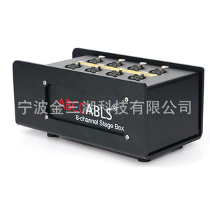 Caja de escenario Abc Cables de 8 canales con convertidor de audio XLR metálico para uso en estudio - Product Image 1
