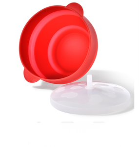 Zeitgenössische Faltbare Silikon-Popcornschale mit Klappdeckel Hitzebeständig Ofenfest Mikrowellengeeignet Camping-Küchenutensil Wiederverwendbar - Product Image 5