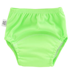 Copri <span class=keywords><strong>pannolini</strong></span> graziosi pantaloncini in cotone per neonati Bloomers con volant da bambina in tinta unita - Product Image 5