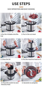 6Lミートチョッパーフードグラインダー12Lビッグラージマシン<span class=keywords><strong>10</strong></span>リットル商用ビッグフフホームボウル魚電気ミンサードキドキ - Product Image 5