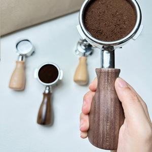 Portafiltro de Café Manual de Acero Inoxidable 304 de 51 mm, 54 mm, 58 mm, con <span class=keywords><strong>Mango</strong></span> de Madera E61, Estilo <span class=keywords><strong>Delonghi</strong></span> Naked, Ecológico - Product Image 3