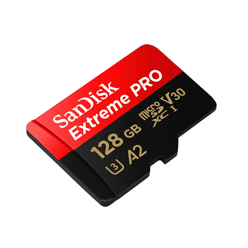 Kartu Memori Sandisk Extreme Pro, Kartu Memori Micro TF 128GB 256GB 64Gb 512GB Hingga 200 M/S dengan Adapter C10 A2 V30 U3