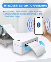 Impresora Térmica de Códigos de Barras Comercial de Alta Resistencia NORGEE, USB/WiFi de Alta Velocidad, 4 Pulgadas, 203 DPI, Impresión Inteligente con Inserción de Excel