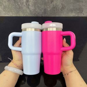 Cute <b>Macaron</b> 14oz Stainless Steel Baby Sippy Cup with Straw and Lid Leakproof for Toddler Travel Use - Product Image 3