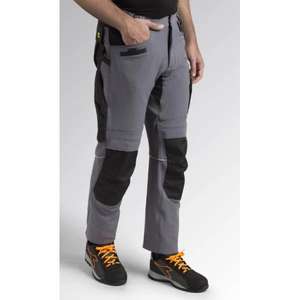 DIADORA UTILITY-702,175554-75070/XL Pantalón gris acero de rendimiento elástico repelente al agua-PANTALÓN DE TRABAJO EAN 8032521383357 - Product Image 2