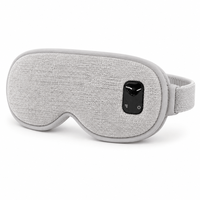 Masque oculaire chauffant 3D confort gris pour le soin des yeux 1500mAh OEM/ODM Utilisation en voiture, camping-car et en extérieur
