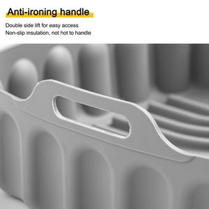 Grand plateau de cuisson antiadhésif en silicone de qualité alimentaire réutilisable pour friteuses à air chaud et accessoires de four - Product Image 5