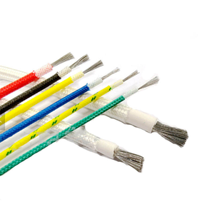 Fil haute température UL3071 600V 200C 13AWG 14AWG 16AWG 18AWG en silicone tressé avec fibre de verre, fournisseur de fils pour chauffage par convection - Product Image 1