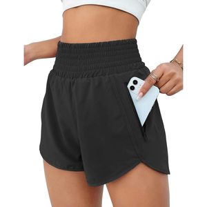 Pantaloncini da ginnastica da donna Premium a vita alta pantaloncini da ginnastica da 2.5 "pantaloncini da allenamento sportivi elastici per lo Yoga per la corsa in palestra - Product Image 4