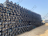 Fabricant professionnel de tuyaux en fonte ductile ISO2531-2009 C25 C30 C40 6m, peints en noir pour utilisation en pipeline