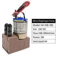 Pompe à micro-diaphragme HH-WB-100 24V, nouvelle pompe à encre UV/à base d'eau pour système de circulation d'encre d'imprimante jet d'encre, transfert de fluide