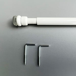 Promotion bas <span class=keywords><strong>prix</strong></span> Tension poteaux à rideaux métal fer longueur réglable café Sping tringle à rideau - Product Image 2