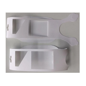 Pickleball Paddle Fold Over dangle Tags carte da esposizione in PP bianco per racchette da Pickleball Display Pickleball Racquet Hung Cards - Product Image 4