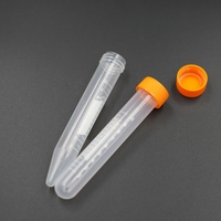 Tube à centrifuger en plastique PP 10 ml à fond rond/conique, modèle KY-LXG10C