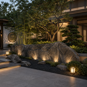 Gray <b>Stone</b> Border Retaining Wall Panel Irregular Garden Edge <b>Landscape</b> Rock Sheet 4200 x 900 mm - Product Image 5
