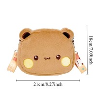 Sac à dos en peluche mignon Bubu Dudu, sac bandoulière Yier Panda Bear, porte-monnaie Kawaii, sac à bandoulière, peluches douces pour cadeau de petite amie