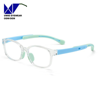 Monture de prescription ovale personnalisée OEM en TPEE et TR90, anti-lumière bleue, pour enfants et adolescents, taille 46-16-135, avec support de remise en escompte de 13 % (TVA incluse)