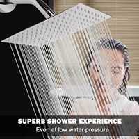 Personnalisé haute pression économie d'eau SUS 304 acier inoxydable pluie pommeau de douche filigrane carré pour salle de bain toilette écologique