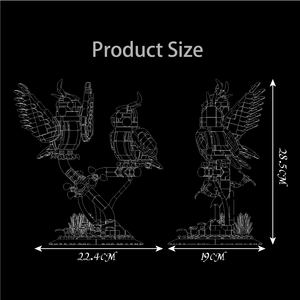 Mould King 10150 Black-Capped <span class=keywords><strong>Lory</strong></span> Puzzle Assembly MOC Juego de bloques educativos Bloques de construcción creativos Ladrillos Juego de juguetes para niños - Product Image 5