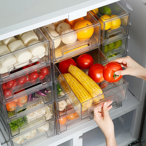 Organizador de Refrigerador, Cajones Organizadores de Alimentos para Cocina, Organizador de Alimentos de Grado Alimenticio para <span class=keywords><strong>Congelador</strong></span> - Product Image 6