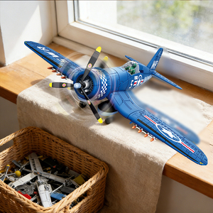 Modèles d'avions de chasse allemands de la Seconde Guerre mondiale à construire : P-38 Lightning (1/48), F4U Corsair, P-51 Mustang (1/42), <span class=keywords><strong>Bf109</strong></span> - Product Image 6