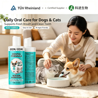 Additif pour l'eau dentaire pour chiens/chats OEM/ODM – Nettoie les dents, gencives saines, haleine fraîche, réduit la plaque et le tartre, enrichi en zinc