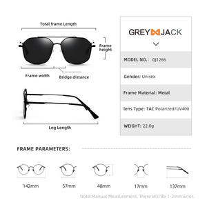 Gafas de Sol Polarizadas para Hombre Grey Jack, Protección UV400, Montura Completa, Lentes TAC, Gafas de Conducir - Product Image 5