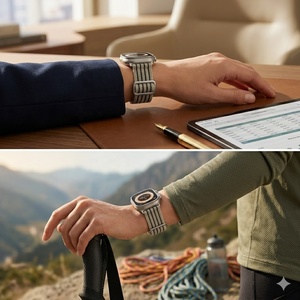 Correa de nailon trenzada al por mayor para reemplazo de correa de reloj Iwatch, compatible con Apple Watch 10/9/8 46mm 42mm 49mm SE - Product Image 4