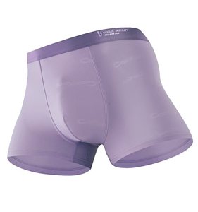 <span class=keywords><strong>Calzoncillos</strong></span> bóxer sin costuras para hombre, bóxer de seda helada, ropa interior Sexy para hombre, <span class=keywords><strong>Calzoncillos</strong></span> Bóxer transpirables de Jacquard ultrafinos, <span class=keywords><strong>calzoncillos</strong></span> geniales para hombre - Product Image 4