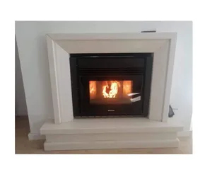European Style Built-in Fireplace Smokeless Wood Pellet Stove Heater Insert With WiFi Controller