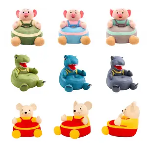 Wholesale creative cartoon pig children's sofa seats kindergarten small cushion baby plush toys