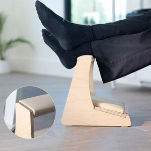 Wooden Footstool <b>With</b> <b>Storage</b> Padded Leg Rest Solid Wood Home <b>Stool</b> Ottoman Scandinavian Modern Design - Product Image 3