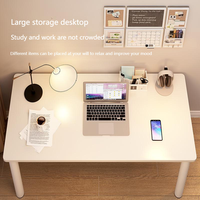 Petit bureau d'ordinateur de jeu blanc moderne en bois massif pour la maison, le bureau ou la chambre à coucher, fourniture d'usine en gros