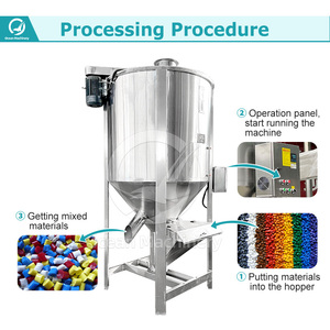 Đại Dương Tự Động Tốc Độ Cao Công Suất Lớn Dọc Dạng Hạt Màu 350 1000 L Nhiệt Nhựa Mixer Giá - Product Image 5