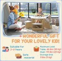 Ensemble de mobilier Montessori pour garderie Chaise de table pour tout-petits Table en forme de fleur avec 4 chaises pour enfants