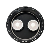 Accouplement HT Capuchon IBC de 6 pouces avec double bouchon de 2 "pour réservoirs fourre-tout IBC Bleu moulé en HDPE
