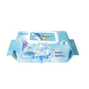 Lingettes désinfectantes pour bébé, Logo personnalisé, lingettes pour visage et bouche pour bébés, écologiques, lot de 100 pièces, GSM, sac de voyage, bonne qualité - Product Image 1