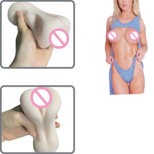 Hete Aanbieding Veilige Materiaal Vrouwelijke Kunstmatige Realistische Siliconen Vagina en Anale Masturbatiespeelgoed met Orale Gebruiksmogelijkheid - Product Image 1