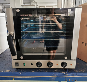 Four électrique à Convection, vente directe d'usine, four de boulangerie Commercial à <span class=keywords><strong>4</strong></span> plateaux - Product Image 2